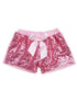 Girls Multi Color Sequin Satin Bow Elastic Waist Shorts 24 Months-6 - SophiasStyle.com